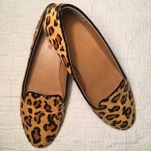 J. Crew Factry Leopard Loafer Classic Leather Cora
